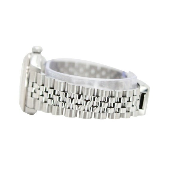 ROLEX DATEJUST MID-SIZE WATCH SILVER INDEX DIAL 18KW&STEEL FLUTED JUBILEE 68274 - Picture 8 of 9